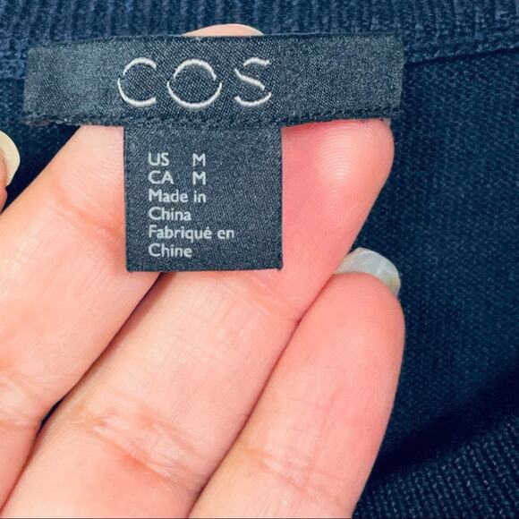 COS Blouse Blue Size M - Picture 12 of 14
